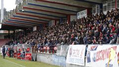 Imagen de archivo de la grada de O Couto durante un partido de la UD Ourense