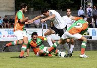 El Xallas de Santa Comba acab� con diez jugadores la final. 