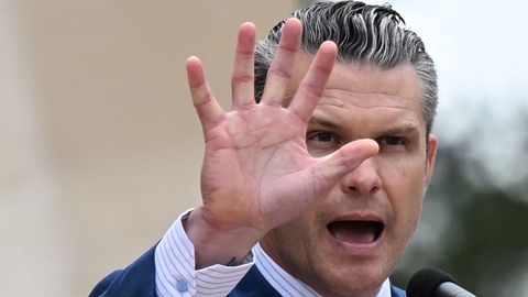 El secretario de Defensa de Estados Unidos, Pete Hegseth, compareci� a primera hora de la ma�ana (dos de la tarde en Espa�a) en el Pent�gono