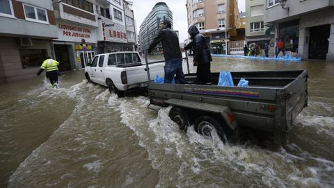 Imagen de la inundación del 2016 en la zona de As Brañas