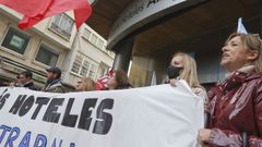 Concentraci�n de trabajadores del Almirante, en foto de archivo