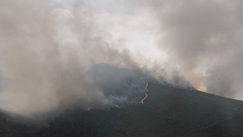 Incendio en Maceda.