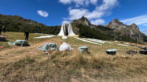 Imgenes del rodaje en Somiedo de la nueva pelcula de Los Juegos del Hambre