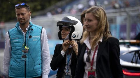 Virginia Raggi el pasado d�a 13 en un campeonato de coches el�ctricos en Roma