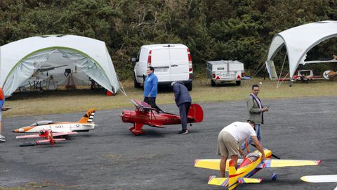 Exhibici�n de aeromodelismo en Ribadeo, en una imagen de archivo.