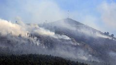 Imagen del incendio que arras� cerca de 48 hect�reas en Santa Cruz de Les�n el pasado 11 de julio