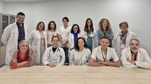 Parte del equipo de la Unidad de Mama del HULA.