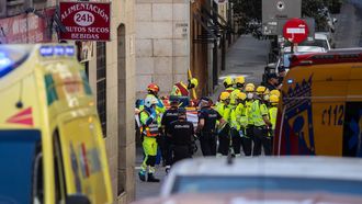 Derrumbe de un edificio de Madrid