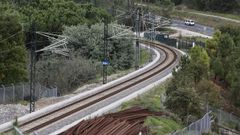 La curva donde terminara la lnea de alta velocidad Madrid-Galicia