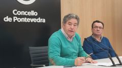 Imagen de archivo del alcalde Pontevedra, Miguel Anxo Fernndez Lores, con el concejal de Facenda, Raimundo Gonzlez Carballo