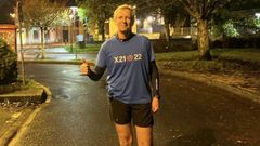 El presidente de la Xunta aprovech� la ma�ana para realizar una sesi�n de entrenamiento por las calles de Santiago de Compostela.