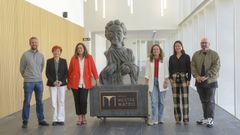 Rubn Arroxo (teniente de alcalde de Lugo), Maite Ferreiro (concejala de Cultura), Luca Veiga (presidenta de la Academia Galega do Audiovisual), Iria Castro (diputada de Cultura), Carmen Mndez (vicepresidenta de la academia) y Efrn Castro (vicepresidente de la Deputacin de Lugo)