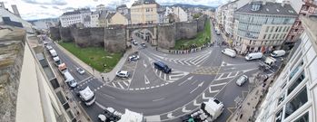 La Ronda da Muralla colapsada de transportistas