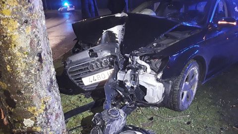 Accidente en la Ronda de Fingoi de Lugo