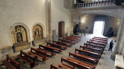 Un aspecto de la nave de la iglesia, que fue sometida a una intensa restauracin