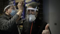 Voluntarios de la asociaci�n Renacer durante la pandemia del coronavirus