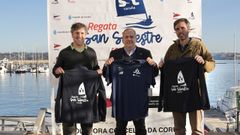 David Iglesias, Manuel V&aacute;zquez y Jaime Ara&uacute;jo presentaron la primera edici&oacute;n de la regata San Silvestre Coru&ntilde;a