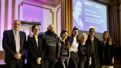 La banda ourensana feminista The Tetas'Van, en la entrega del Premio Clara Campoamor en el Liceo.