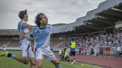 Charly L�pez, en el 3-0 del Compos-Badalona.