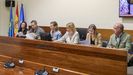 Varios agentes de Medio Rural comparecieron este martes ante la comisión parlamentaria de investigación del accidente de la mina de Cerredo, que preside la diputada Covadonga Tomé (3d ), en el que el pasado 31 de marzo perdieron la vida cinco trabajadores a causa de una explosión