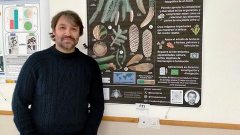 Eduardo Cires, durante la celebraci�n del IV Simposio Anual de Bot�nica Espa�ola