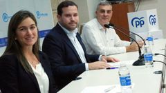 Rueda de prensa del PP en el que mostraron sus discrepancias con los presupuestos