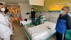 Pacientes que estuvieron en la uci covid de Ourense Jacobo Rodr�guez y Manuel Carrera