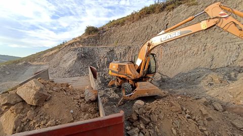 Trabajos previos en la mina de wolframio de A Gudi�a