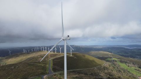 Uno de los �ltimos parques e�licos construidos en Galicia