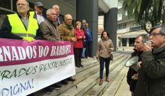 Deira dirigi� unas palabra a los asistentes a la concentraci�n. 