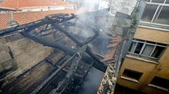 Incendio en la Ferrer�a. El d�a despu�s