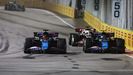 Esteban Ocon y Pierre Gasly,.Esteban Ocon y Pierre Gasly, pilotos del equipo Alpine de Fórmula 1