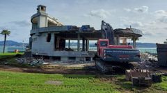 Demolici�n del N�utico de Sada (Octubre 2021)