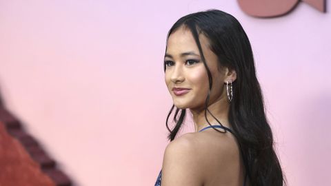 La actriz Kaylee Hottle durante el estreno de &laquo;Godzilla vs Kong&raquo;.