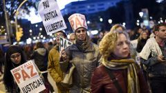 Protesta contra la respuesta violenta al terrorismo