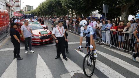 Previa a la salida de la etapa de La Vuelta en Lugo