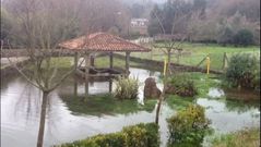 Inundaciones en Valga por el temporal