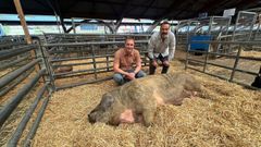El secretario general y portavoz parlamentario de Foro Asturias, Adri�n Pumares durante su visita a AgroSiero 2026