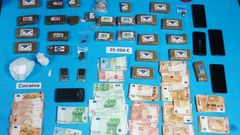Sustancias, dinero y tel�fonos incautados