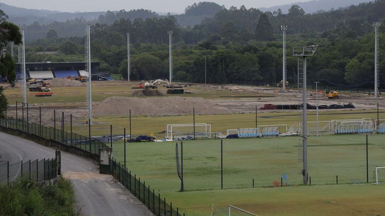Imagen de archivo de las obras que se estn llevando a cabo en el Dpor Training Center de Abegondo, donde el Deportivo est acometiendo una importante inversin