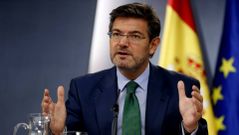 El ministro de Justicia durante la presentaci�n de la nueva Ley de Enjuiciamiento Criminal