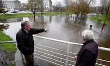 Inundaciones en el parque del San Marti�o de Carballo, el a�o pasado. 
