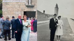 El matrimonio se cas en 1960 y por sus bodas de oro renovaron votos en la misma iglesia