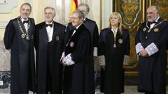 El presidente del Tribunal Supremo, Francisco Marn, en la sede del juzgado que preside durante el acto de inicio del Ao Judicial.