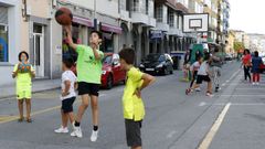 Foto de archivo de actividades celebradas hace aos en Burela durante la Semana Europea da Mobilidade