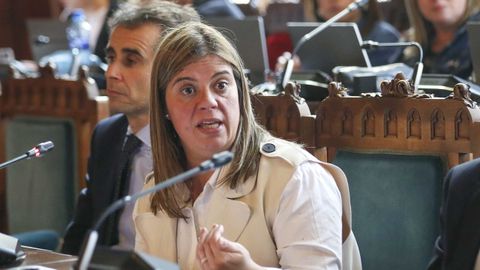 La vicepresidenta del Principado, Gimena Llamedo, comparece este jueves en la Junta General para informar sobre la memoria de actividades del Servicio de Prevenci�n de Riesgos Laborales