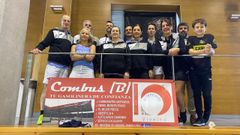 La expedicin del club viveirense en Ribadeo.