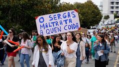 Protesta de la enfermer�a en A Coru�a
