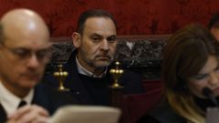 El exministro Jos� Luis �balos, durante la audiencia preliminar en el Tribunal Supremo.