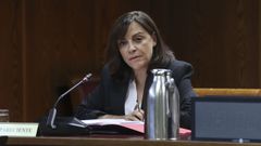 Ana Mara Fuentes Pacheco, gerente del PSOE, en su comparecencia en el Senado ante la comisin de investigacin del caso Koldo.